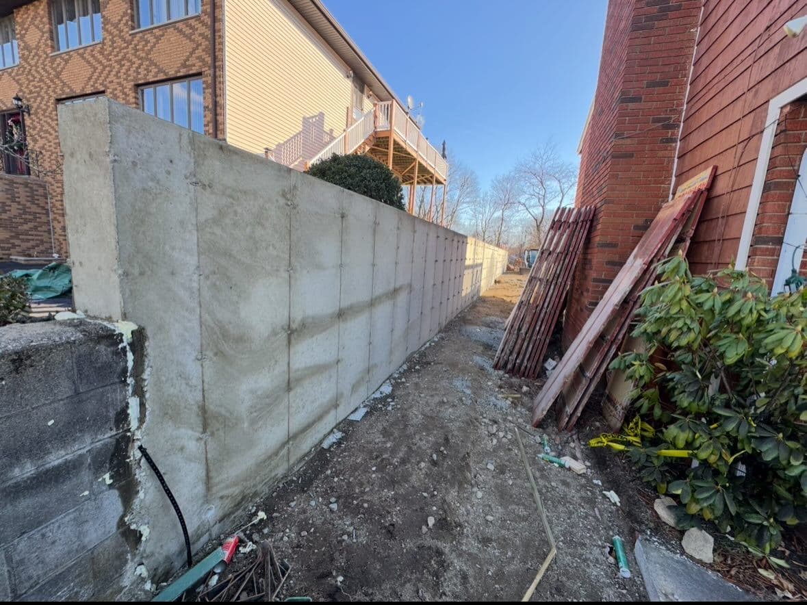 100 Feet of Retaining Wall