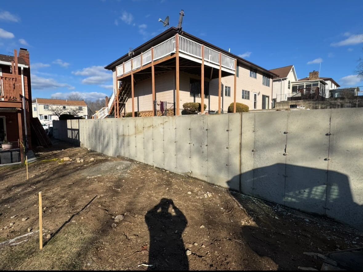 100 Feet of Retaining Wall