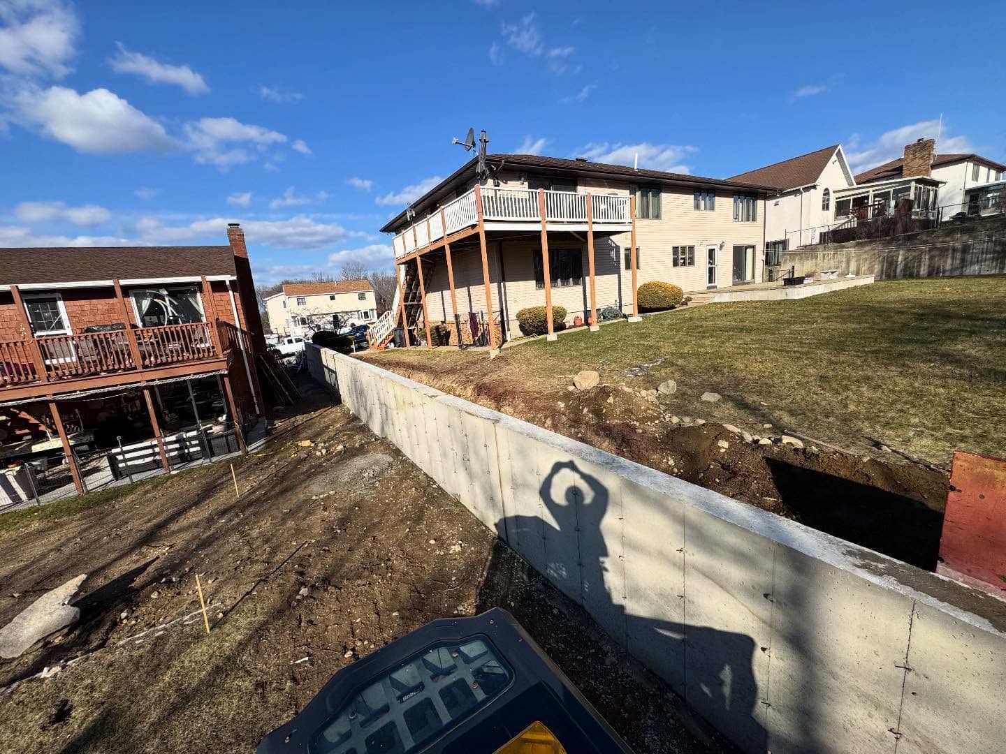 100 Feet of Retaining Wall