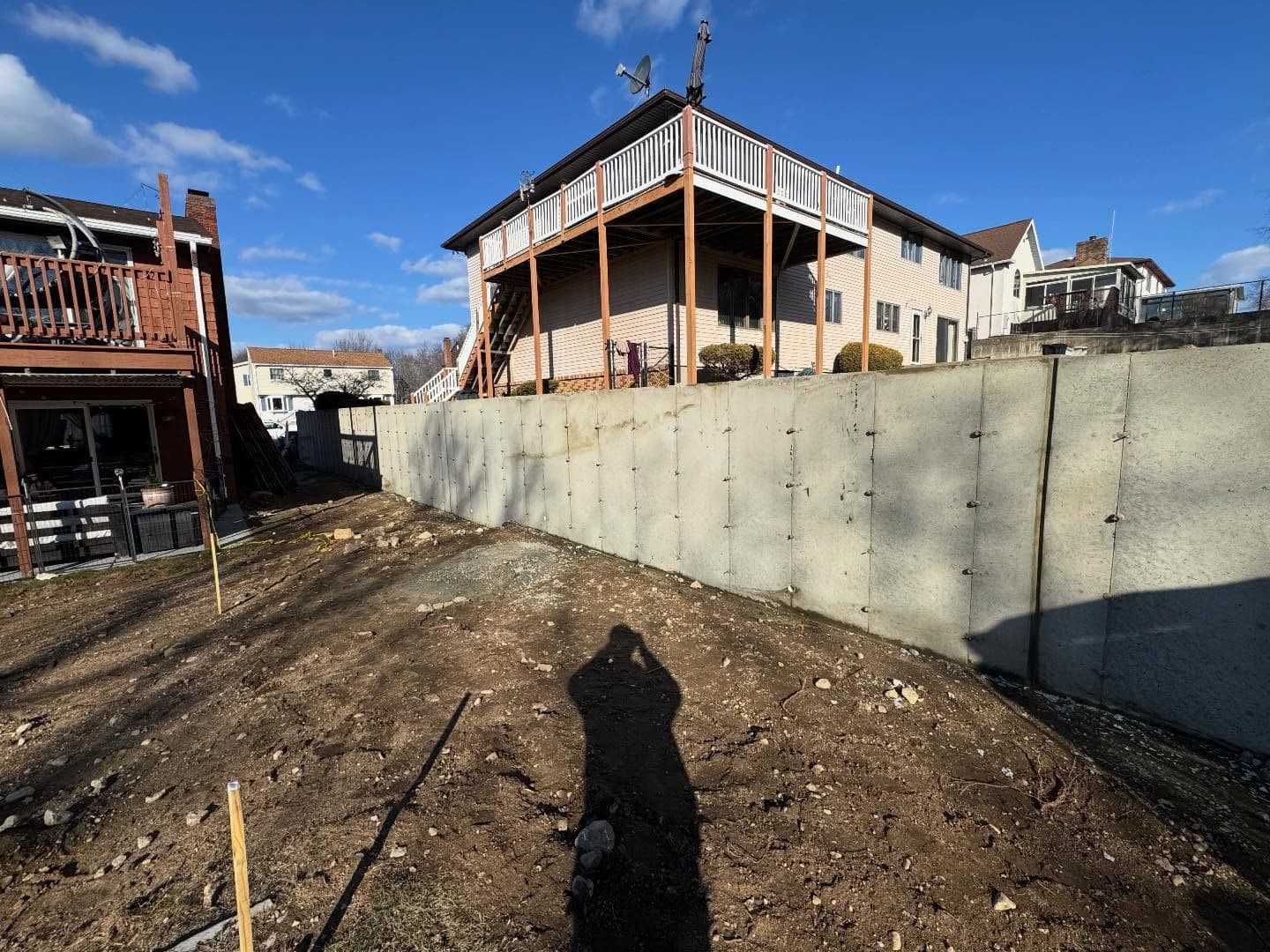 100 Feet of Retaining Wall