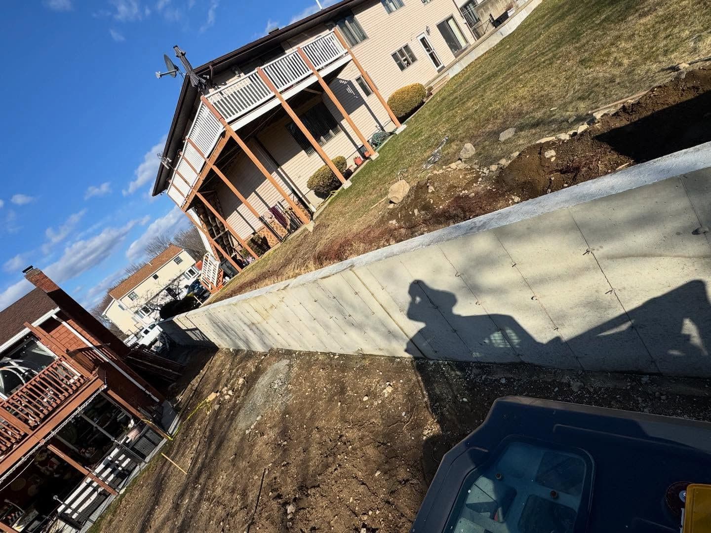 100 Feet of Retaining Wall