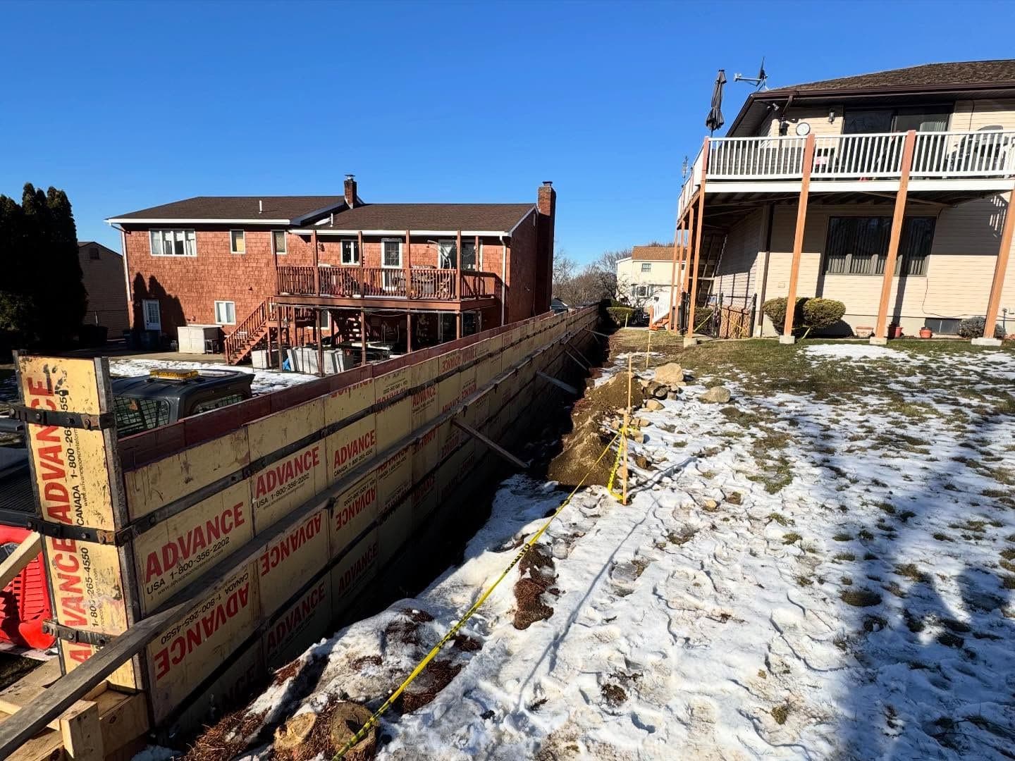 100 Feet of Retaining Wall