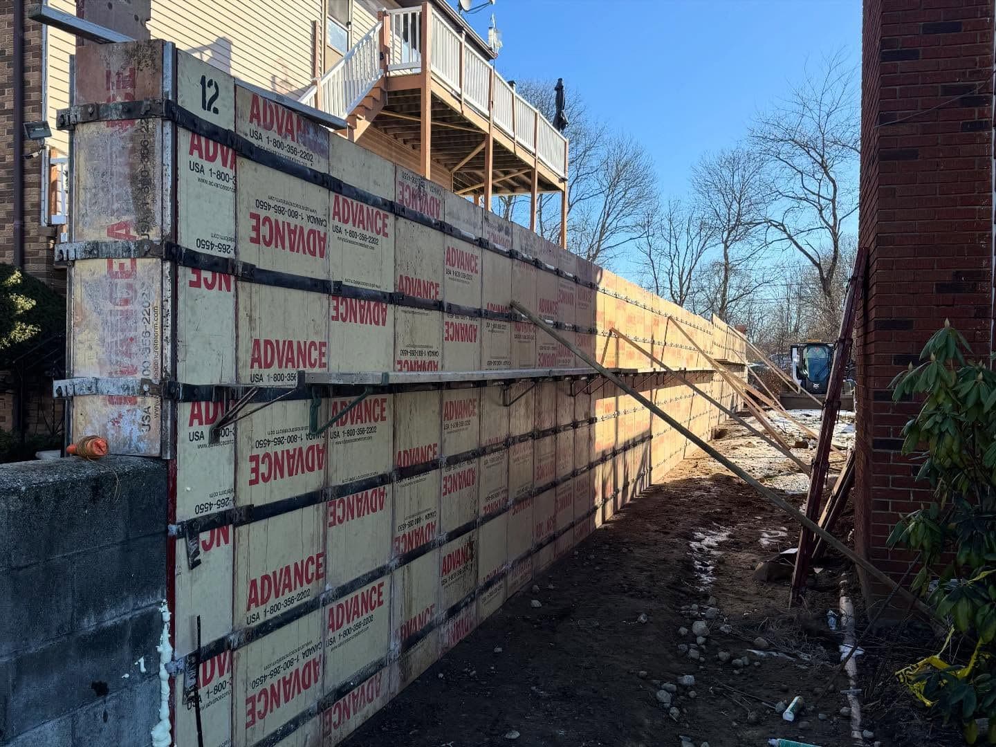 100 Feet of Retaining Wall